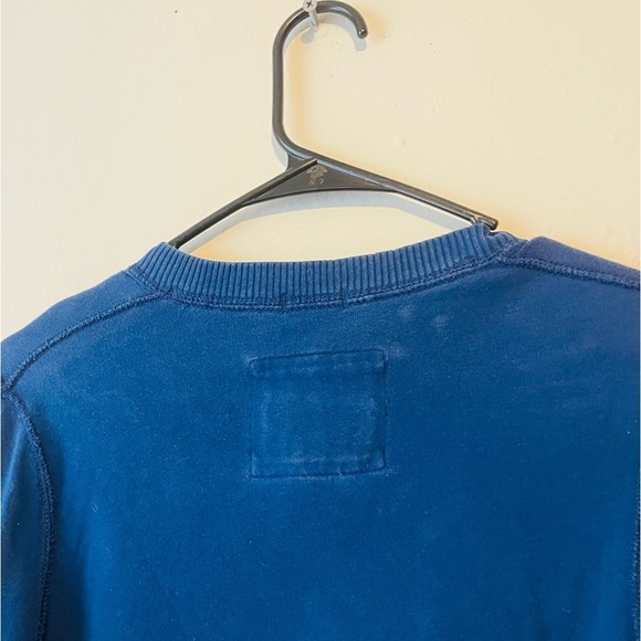 Abercrombie Fitch Shirt Mens S Muscle Fit Long Sleeve Vtg 90s Y2K Moose Blue - Picture 3 of 8